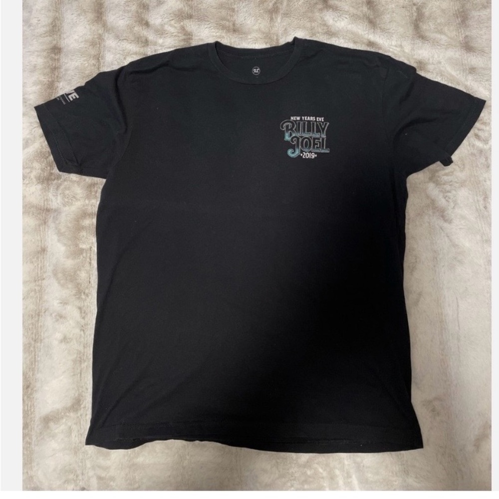Billy Joel New Years Eve 2019 Black Short-Sleeve Graphic Tee